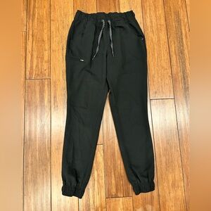 Jaanuu Black Jogger Scrub Pants - Small